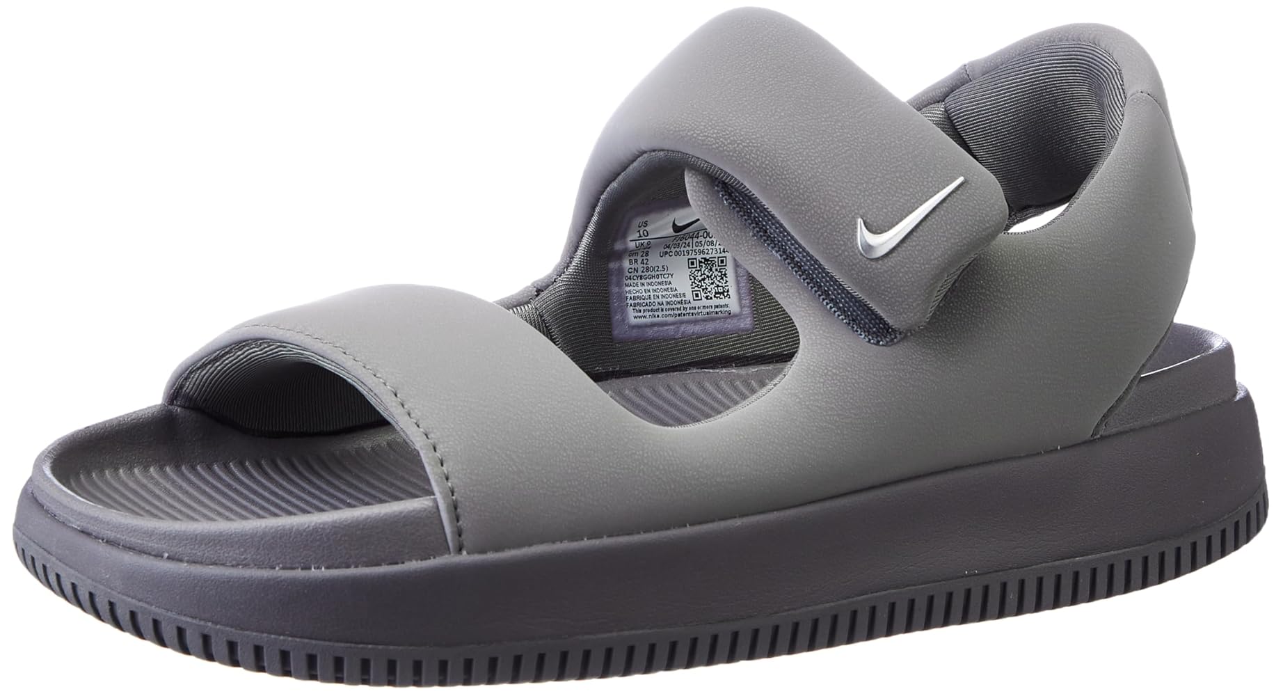 靴 Nike Calm \"Flat Pewter/llic Silver\" Shop Nike Calm 'Flat Pewter' Men's Slides - | Millennium Shoes